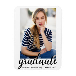 Íman Anúncio de Foto de Graduação da Moda Trendy W