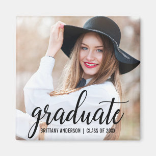 Íman Anúncio de Foto de Graduação de Tendência Mode