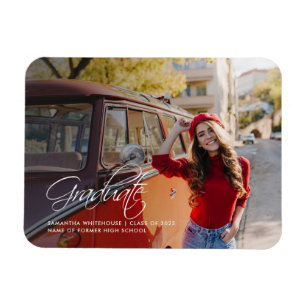 Íman Anúncio de Graduação de Foto do Formando 2025