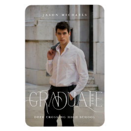 Íman Anúncio de Graduação de Foto do Tipo na moda 2023