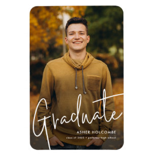 Íman Anúncio de Graduação de Fotografia Simples de Rótu