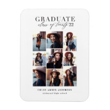 Anúncio de graduação de fotos da classe moderna de
