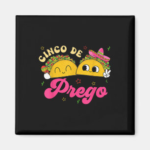 Íman Anúncio de Gravidez Cinco De Prego Taco Sombrero