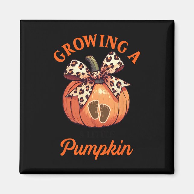 Íman Anúncio de Gravidez de Ação de Graças Crescendo Po (Frente)