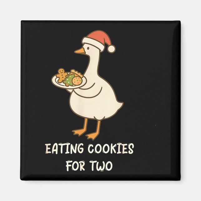 Íman Anúncio de Gravidez de Ganso Engraçado para Marido (Frente)