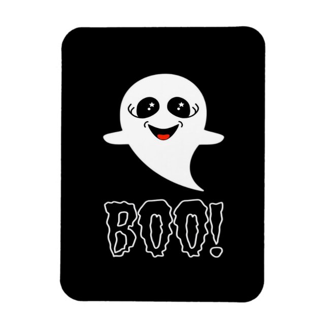 Íman Anúncio de gravidez de Halloween fofo (Vertical)