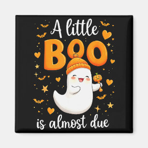 Íman Anúncio de Gravidez de Halloween Um Pequeno Boo Es
