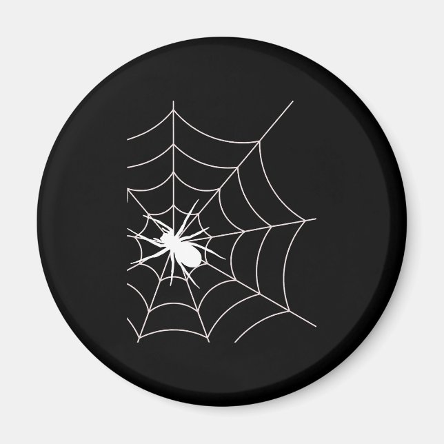 Íman Anúncio de Gravidez em Teia de Aranha Halloween (Frente)