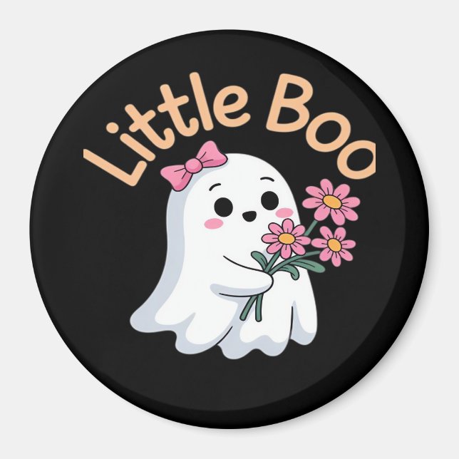 Íman Anúncio de gravidez fofo de Halloween (Frente)