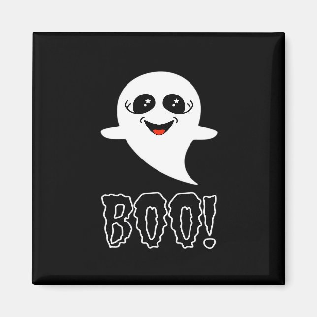 Íman Anúncio de gravidez fofo de Halloween (Frente)