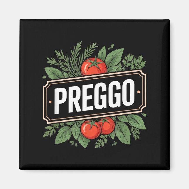 Íman Anúncio de Gravidez Molho de Pasta Prego Engraçado (Frente)