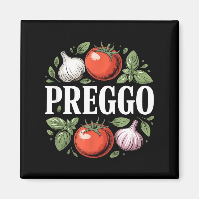 Íman Anúncio de Gravidez Molho de Pasta Prego Engraçado (Frente)