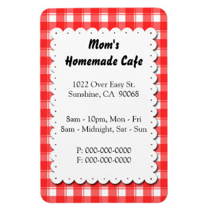 Íman Anúncio de Ímã Personalizado para Restaurante Xadr
