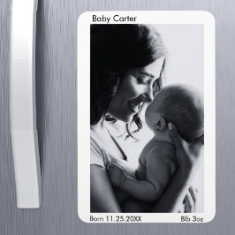 Íman Anúncio de nascimento de gravidez - Imagem fotográ