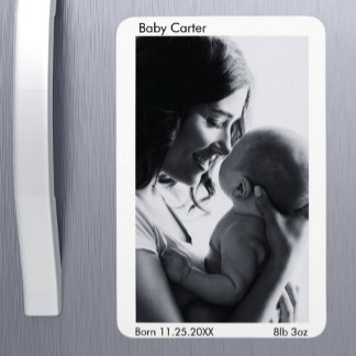 Íman Anúncio de nascimento de gravidez - Imagem fotográ