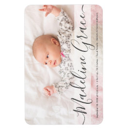 Íman Anúncio de Nascimento Personalizado do Nome do Beb