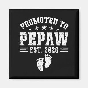 Íman Anúncio de Pepaw Est 2026 Promovido a Bebê Pepaw