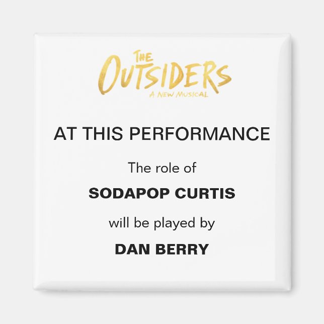 Íman Anúncio de subestudo da Broadway (Frente)