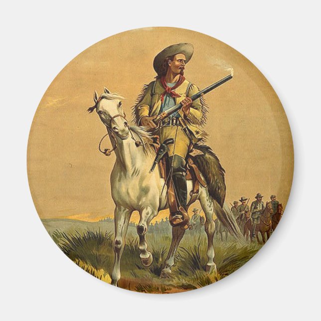 Íman Anúncio De Vintagem De Buffalo Bill "The Scout" (Frente)