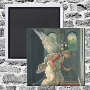 Íman Anúncio (detalhe do anjo) de Sandro Botticelli
