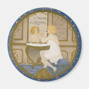 Íman Anúncio do cosmético do vintage