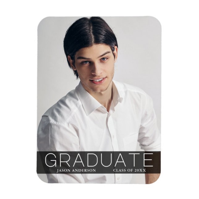 Íman Anúncio do Formando de Foto Moderno 1 (Vertical)