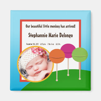 Íman Anúncio do Magnet Candy Land Sorvete 2"x2"