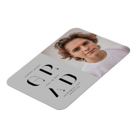 Íman anúncio elegante de graduação de script moderno