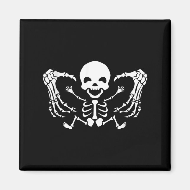 Íman Anúncio engraçado de gravidez de Halloween Bebê (Frente)