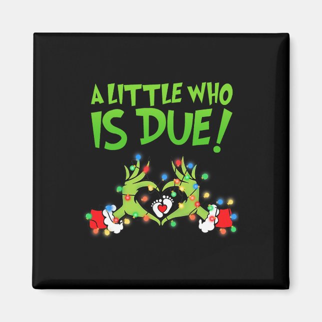 Íman Anúncio engraçado de gravidez de Natal Nova Mamãe  (Frente)