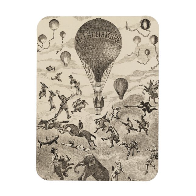 Íman Anúncio Francês Para Fabricante De Balões (Vertical)