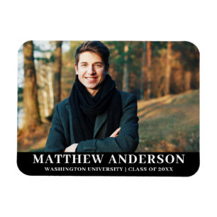 Íman Anúncio graduado da graduação da foto