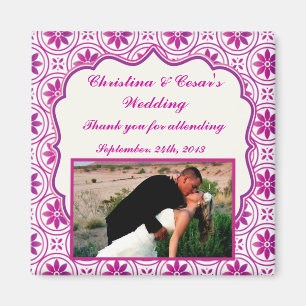 Íman Anúncio Magnet Magenta Roxo Formal Fl