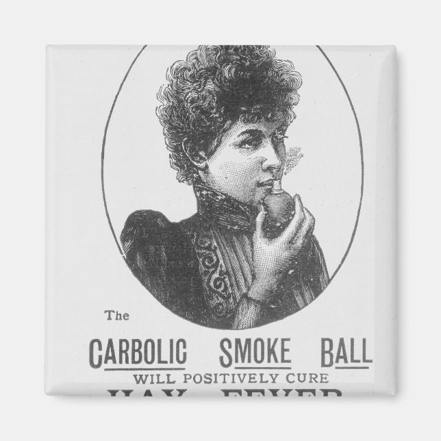 Íman Anúncio para a Bola de Fumo Carbólica (Frente)