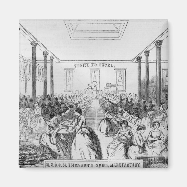 Íman Anúncio para a produção de saia Thomson (Frente)