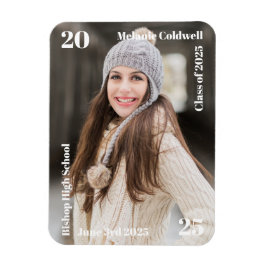 Íman Anúncio personalizado de graduação moderna