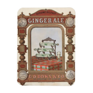 Íman Anúncio Vintage Para Belfast Ginger Ale. 2