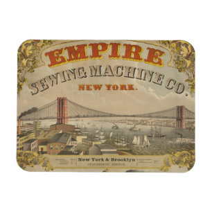 Íman Anúncio Vintage Para Empire Sewing Machine Co., No