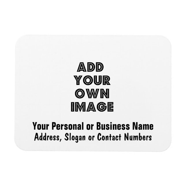 Íman Anúncios de Imã de geladeira flexíveis personaliza (Horizontal)
