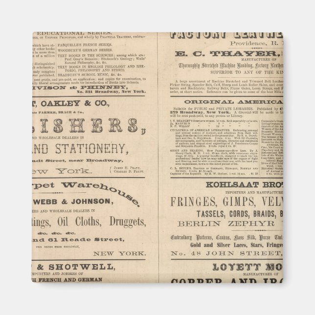 Íman Anúncios para doze empresas, (Frente)