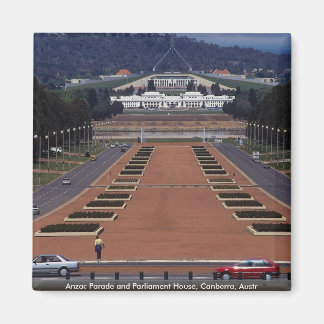 Íman Anzac Parade e Parlamento, Canberra, Austr