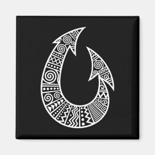 Íman Anzol de pesca decorativo arte tribal anzol de pes