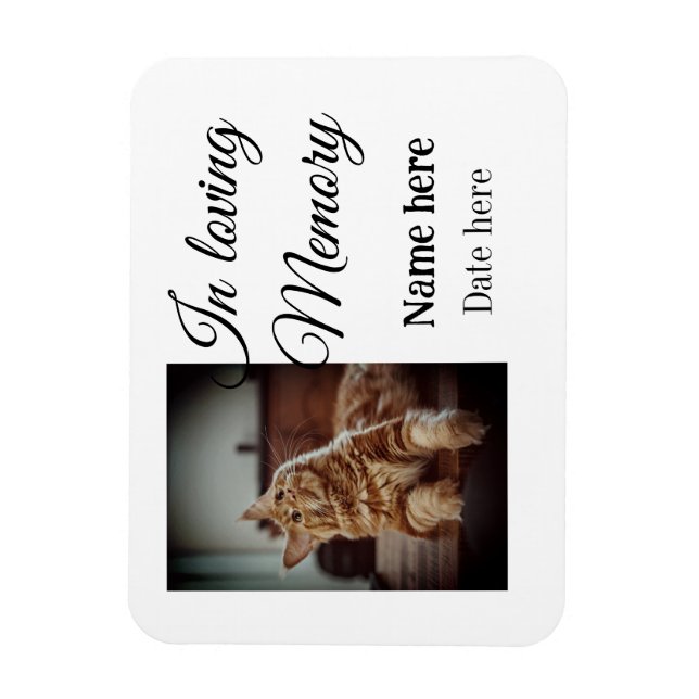 Íman Ao amar a memória memorial keepape adicione nome d (Vertical)