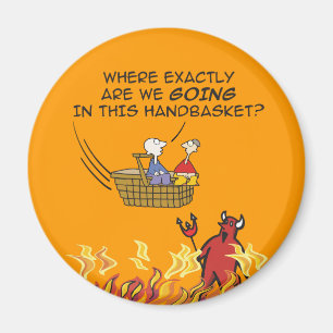Íman Ao inferno em um ímã do Handbasket