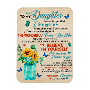 Íman Ao Meu Presente De Filha, Sobreloso De Borboleta, 