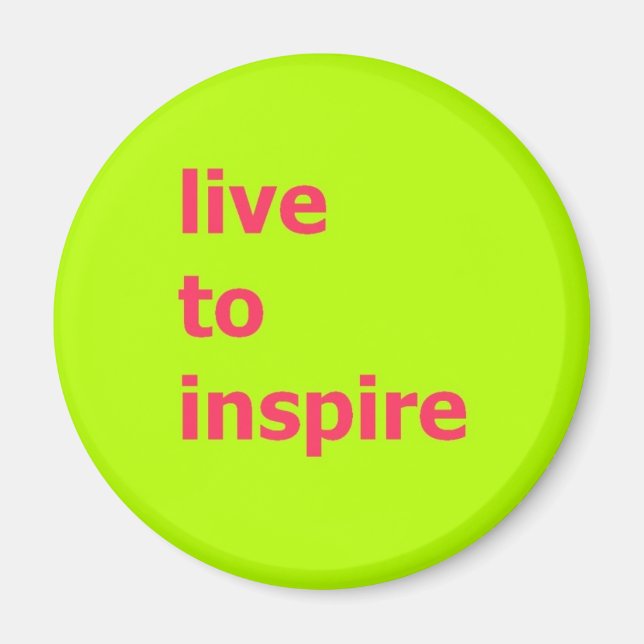 Íman ao vivo para inspirar o ímã (Frente)
