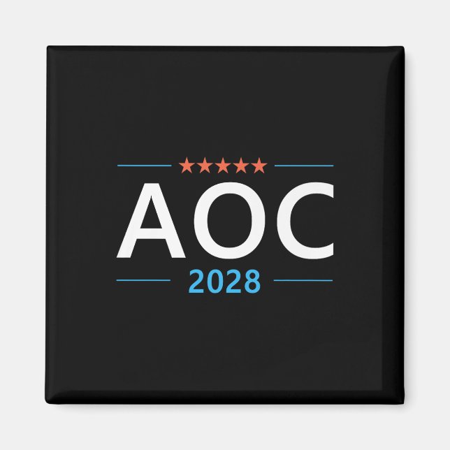Íman Aoc 2028 Alexandria Ocasio-cortez Para Presidente  (Frente)