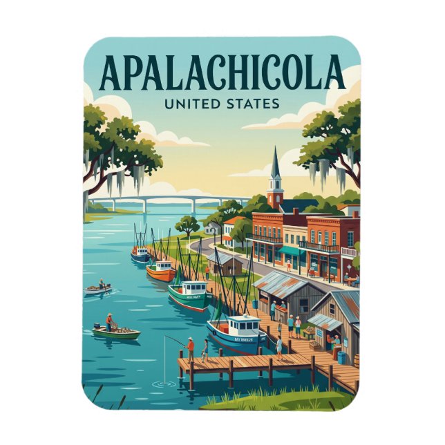 Íman Apalachicola Flórida (Vertical)