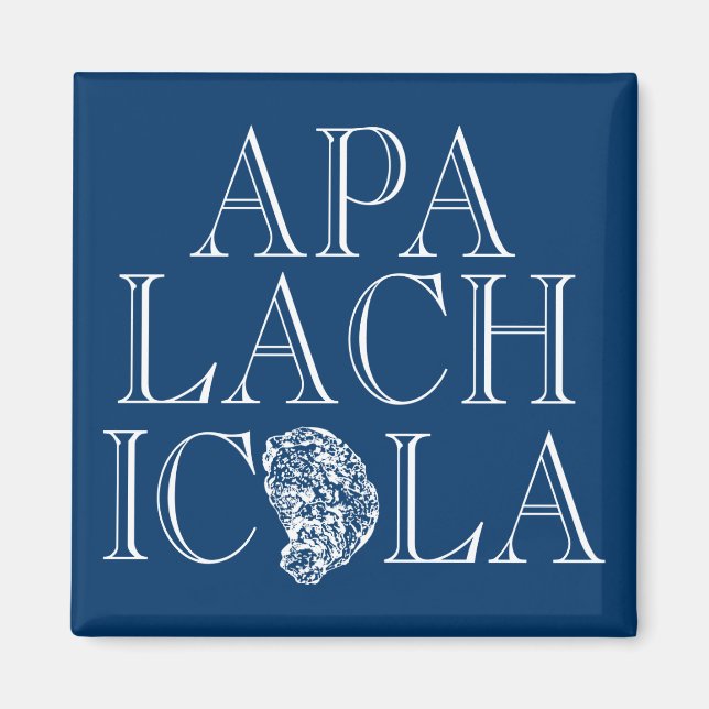 Íman Apalachicola Florida Oyster Design (Frente)