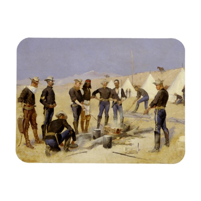 Íman Apanhar a Carne de Natal num Campo de Cavalaria (Horizontal)